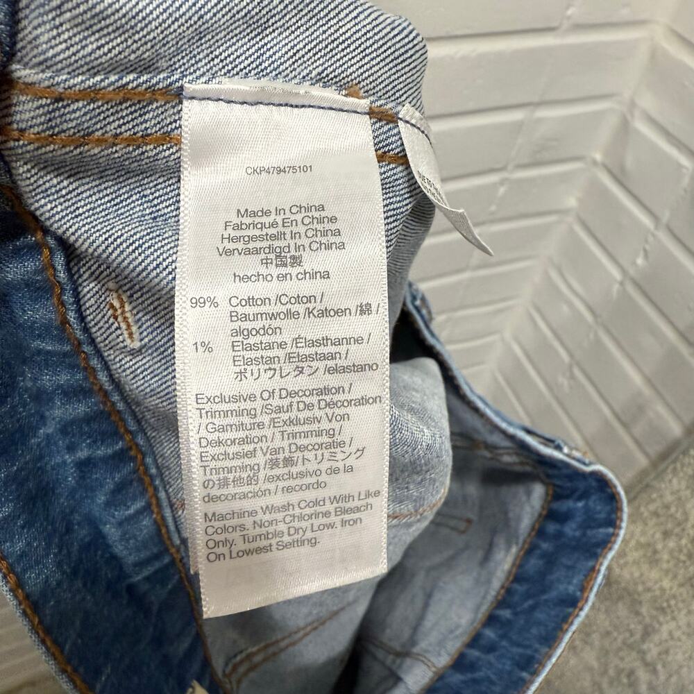 Madewell 90s Straight Utility Jeans Fenwood Wash Comfort Stretch Sz 29 Boho Chic - Picture 12 of 16